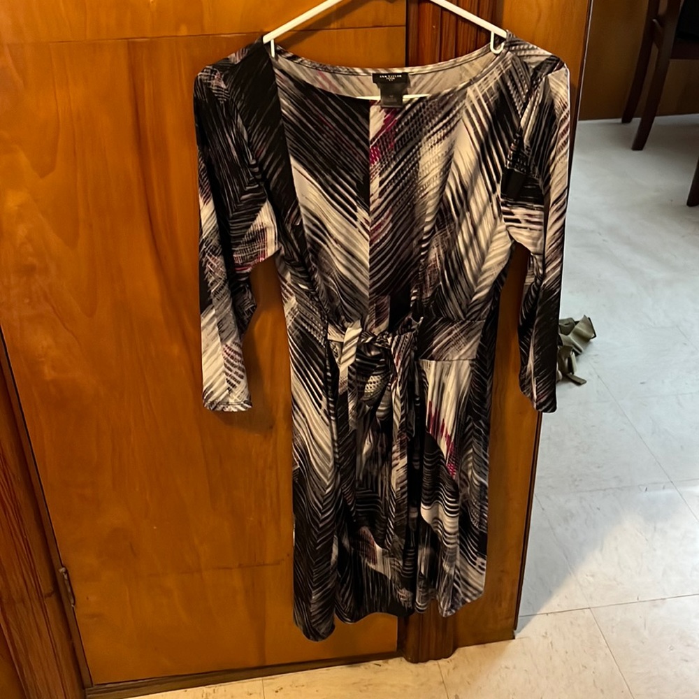 Geometric design midi dress